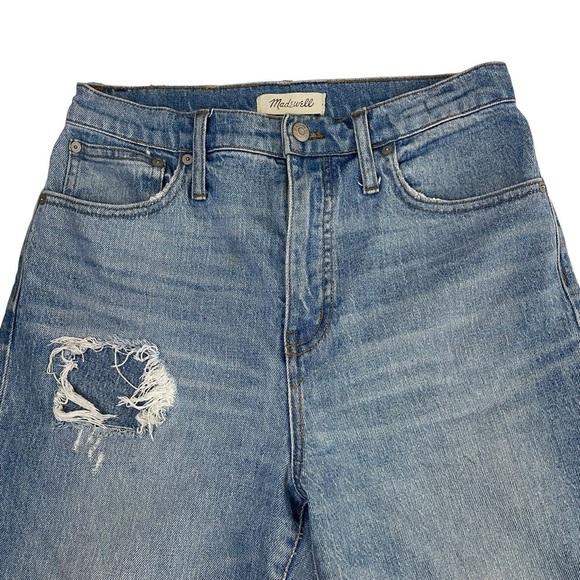 Madewell Classic Straight Leg Distressed Jeans Sz 28 - Picture 5 of 15